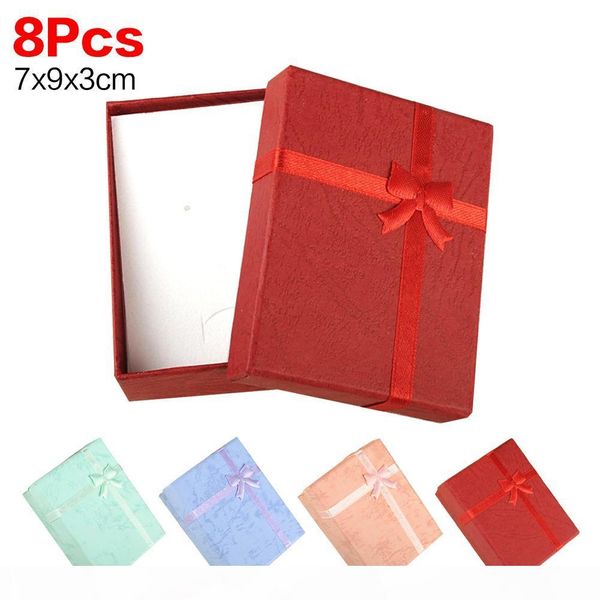8pcs lot red necklace box 9*7*3cm jewerly ring earring gift purple boxes square carton bow case red blue package pink rings, Pink;blue
8pcs lot red necklace box 9*7*3cm jewerly ring earring gift purple boxes square carton bow case red blue package pink rings, Pink;blue