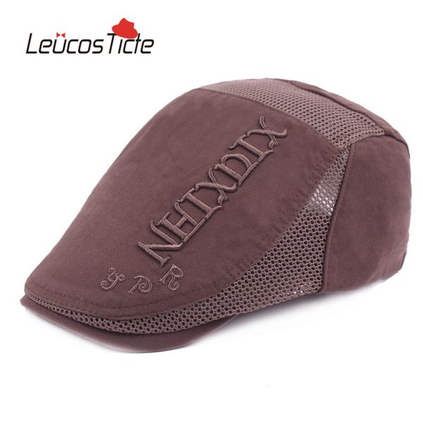 leucosticte spring and summer men's leisure network cloth berets ms breathable forward hat flat hat snapback, Blue;gray
leucosticte spring and summer men's leisure network cloth berets ms breathable forward hat flat hat snapback, Blue;gray