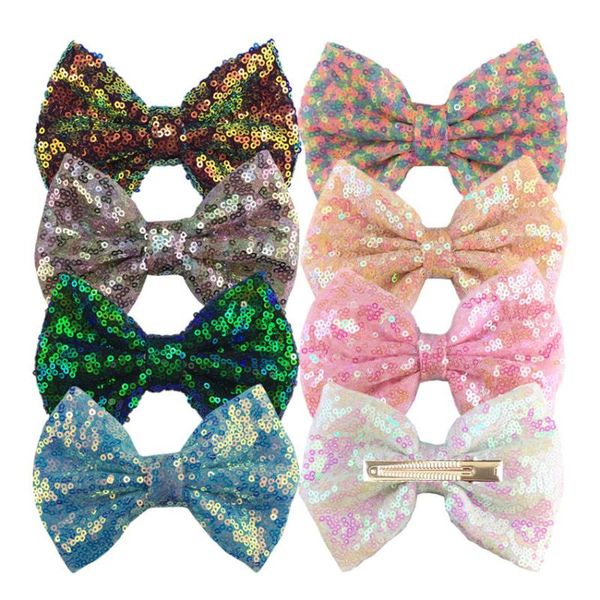 1pair 5inch new handmade sequin hair bows with clip colorful shiny headdress headwear girls hair accessories h0523b, Slivery;white
1pair 5inch new handmade sequin hair bows with clip colorful shiny headdress headwear girls hair accessories h0523b, Slivery;white