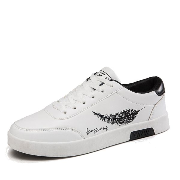 spring 2019 mens shoes small white shoes korean edition fashion mens leisure white board 100 tide sports shoes, Black
spring 2019 mens shoes small white shoes korean edition fashion mens leisure white board 100 tide sports shoes, Black