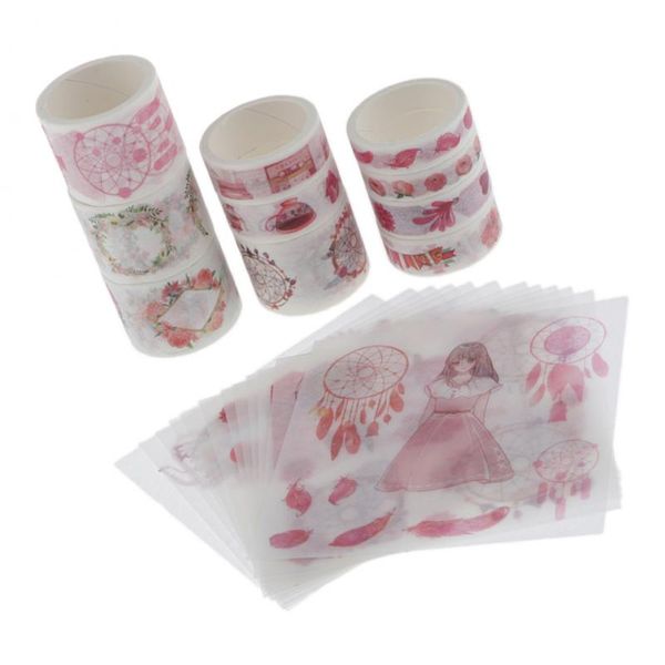 1 set paper stickers masking washi tape diy decorative adhesive tapes 
1 set paper stickers masking washi tape diy decorative adhesive tapes