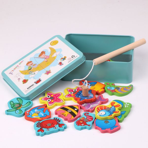 15 article iron box magnetic fishing wood building blocks toy parent and child interactive early childhood educational force kin
15 article iron box magnetic fishing wood building blocks toy parent and child interactive early childhood educational force kin