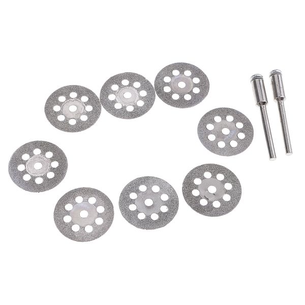 10 piece diamond cutting wheels cut off discs drill bit with mandrel for rotary tool stone blade 22mm 25mm 30mm 35mm 40mm
10 piece diamond cutting wheels cut off discs drill bit with mandrel for rotary tool stone blade 22mm 25mm 30mm 35mm 40mm