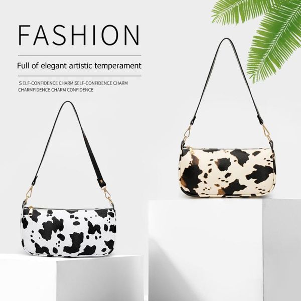 women bags 2020 new cow milk pattern shoulder bags retro elegant pu leather underarm female daily travel totes handbag
women bags 2020 new cow milk pattern shoulder bags retro elegant pu leather underarm female daily travel totes handbag