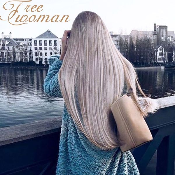 oman long straight wig with natural hairline ombre white middle part synthetic wigs for women party false hair wigs, Black
oman long straight wig with natural hairline ombre white middle part synthetic wigs for women party false hair wigs, Black