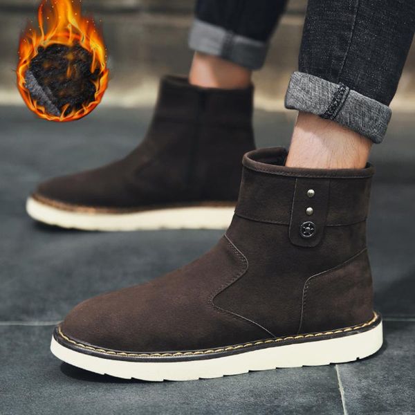 men warm boots new winter shoes men autumn boot footwear ankle boot plush fur snow boots shoes winter sneakers plus size 44, Black
men warm boots new winter shoes men autumn boot footwear ankle boot plush fur snow boots shoes winter sneakers plus size 44, Black