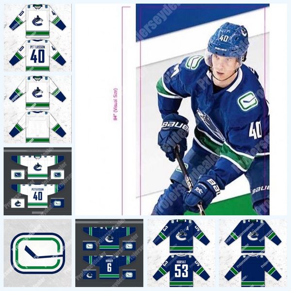 Youth 40 Elias Pettersson 2019-2020 Vancouver Canucks Jersey 53 Bo Horvat Brock Boeser Antoine Roussel Alexander Edler Loui Eriksson
Youth 40 Elias Pettersson 2019-2020 Vancouver Canucks Jersey 53 Bo Horvat Brock Boeser Antoine Roussel Alexander Edler Loui Eriksson
