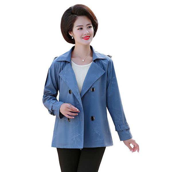 double breasted woman short trench 2020 new spring fall women coat casual plus size middle age mother overcoat, Tan;black
double breasted woman short trench 2020 new spring fall women coat casual plus size middle age mother overcoat, Tan;black