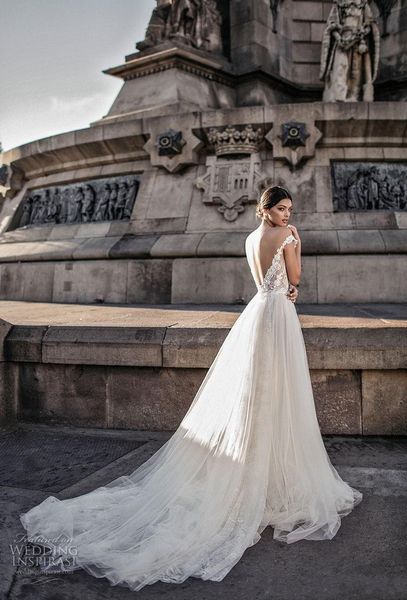 gali karten 2018 new wedding dresses sheer backless bohemian off the shoulder lace zipper back appliqued wedding gowns 290, White
gali karten 2018 new wedding dresses sheer backless bohemian off the shoulder lace zipper back appliqued wedding gowns 290, White
