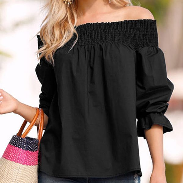 newly women summer off shoulder back bowknot 3/4 sleeves loose casual vk-ing, White
newly women summer off shoulder back bowknot 3/4 sleeves loose casual vk-ing, White