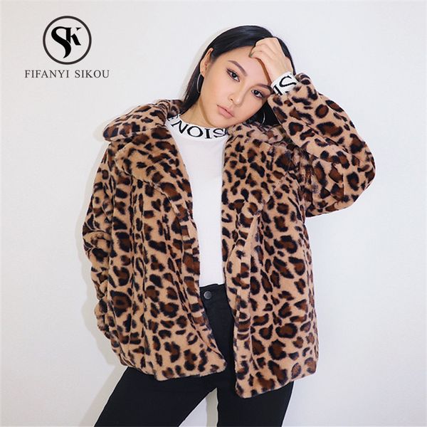fashion leopard print faux fur coat women autumn winter warm soft fur jacket female streetwear overcoat plush casual outwear, Black
fashion leopard print faux fur coat women autumn winter warm soft fur jacket female streetwear overcoat plush casual outwear, Black