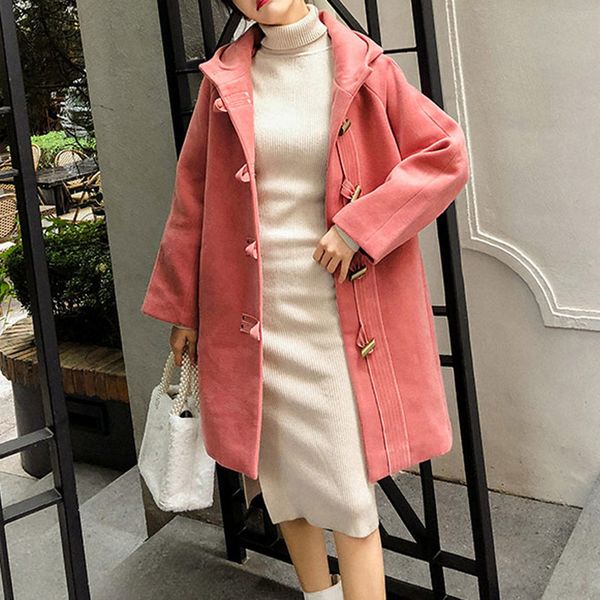 kancoold coats fashion women outwear solid horn button thickening hooded overcoat long new coats and jackets women 2019oct3, Black
kancoold coats fashion women outwear solid horn button thickening hooded overcoat long new coats and jackets women 2019oct3, Black