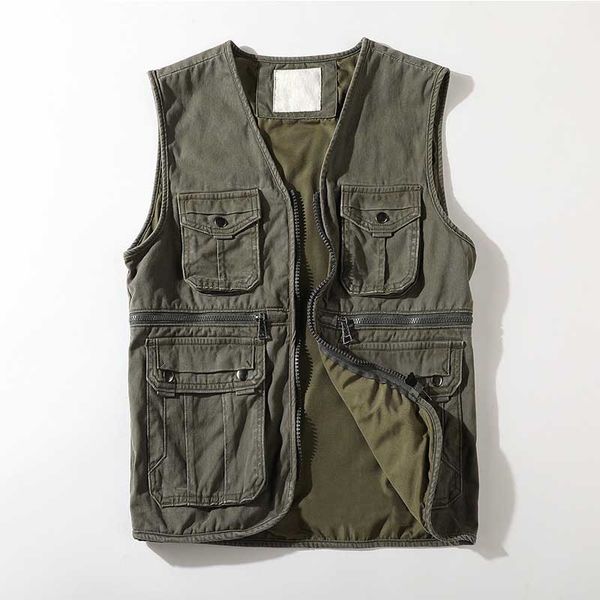 quality trendy vest men casual style camouflage vest outdoor multi pocket v-neck loose baggy waistcoat, Black;white
quality trendy vest men casual style camouflage vest outdoor multi pocket v-neck loose baggy waistcoat, Black;white