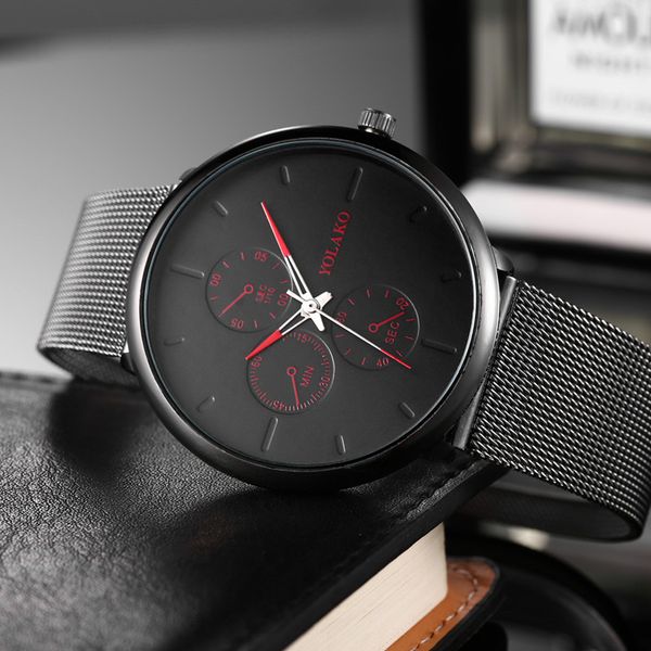 men's fashion watch stainless steel mesh belt calendar quartz sport watches business casual watch for man clock mens, Slivery;brown
men's fashion watch stainless steel mesh belt calendar quartz sport watches business casual watch for man clock mens, Slivery;brown