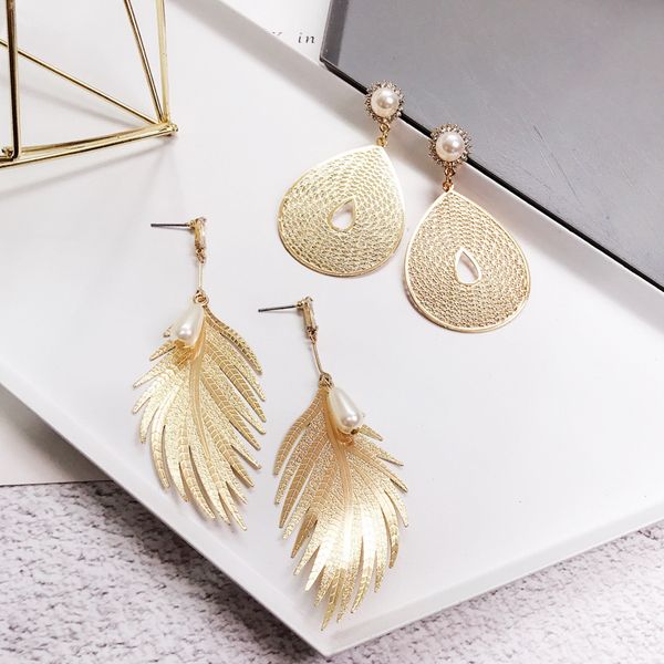 2019 fashion dangle drop acrylic pearl long earrings for women's korean bohemian boho gold color hanging jewelry earings female, Silver
2019 fashion dangle drop acrylic pearl long earrings for women's korean bohemian boho gold color hanging jewelry earings female, Silver