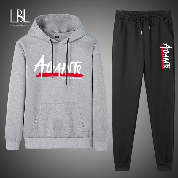 hooded men sportswear sets spring 2020 new casual tracksuits mens two piece suit hoodies sweatshirt + sweatpants male sweatsuit, Black
hooded men sportswear sets spring 2020 new casual tracksuits mens two piece suit hoodies sweatshirt + sweatpants male sweatsuit, Black
