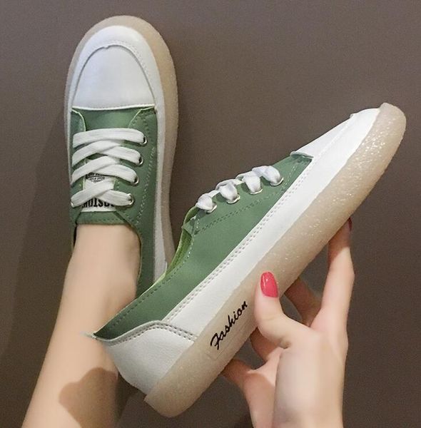women casual shoes white green red designer shoes comfortable leather candy colors outdoor walking sneakers size 36-40, Black
women casual shoes white green red designer shoes comfortable leather candy colors outdoor walking sneakers size 36-40, Black