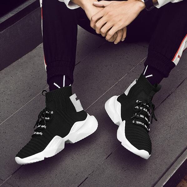designer 2019 autumn and winter men's shoes luxury high help socks shoes trend wild men casual running shoes ing, Black
designer 2019 autumn and winter men's shoes luxury high help socks shoes trend wild men casual running shoes ing, Black