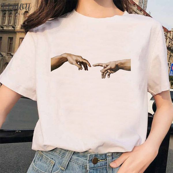new michelangelo t shirt ulzzang hands femme vintage women harajuku tshirt 90s aesthetic female grunge graphic t shirt, White
new michelangelo t shirt ulzzang hands femme vintage women harajuku tshirt 90s aesthetic female grunge graphic t shirt, White