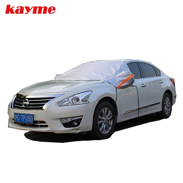 kayme universal car half covers sunshade styling foil waterproof thicken car snow shield anti-uv snow protection covers for cars
kayme universal car half covers sunshade styling foil waterproof thicken car snow shield anti-uv snow protection covers for cars