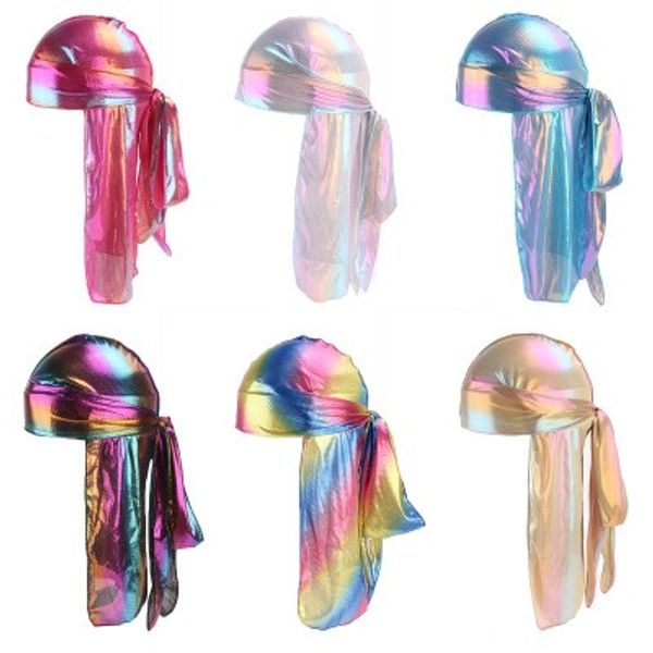 1pcs men/women silk laser polyester bandana hat durag rag tail headwrap headwear gift 2019
1pcs men/women silk laser polyester bandana hat durag rag tail headwrap headwear gift 2019