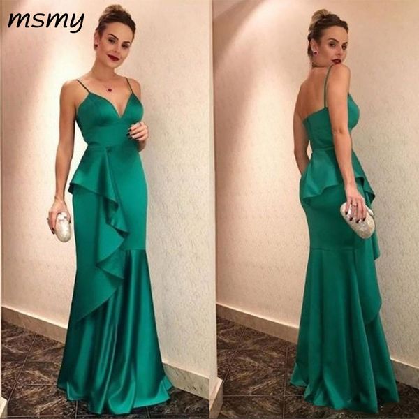 green spaghetti mermaid evening dresses 2019 new design ruffles prom gowns floor length plus size red carpet party wear, White;black
green spaghetti mermaid evening dresses 2019 new design ruffles prom gowns floor length plus size red carpet party wear, White;black