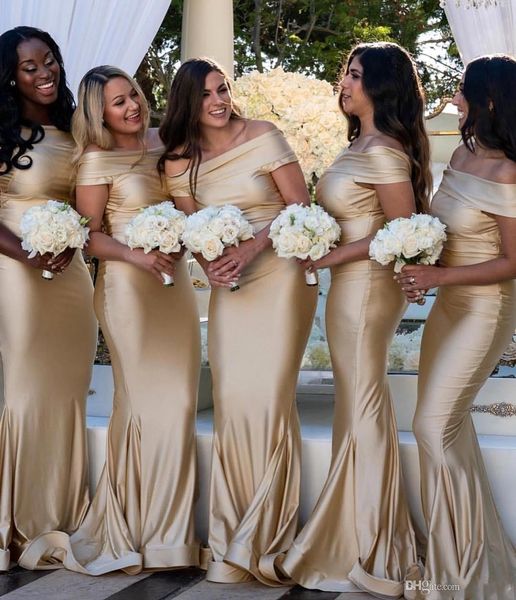 off the shoulder arabic mermaid bridesmaid dresses 2019 champagne backless maid of honor gowns fashion wedding guest gowns bc0850, White;pink
off the shoulder arabic mermaid bridesmaid dresses 2019 champagne backless maid of honor gowns fashion wedding guest gowns bc0850, White;pink