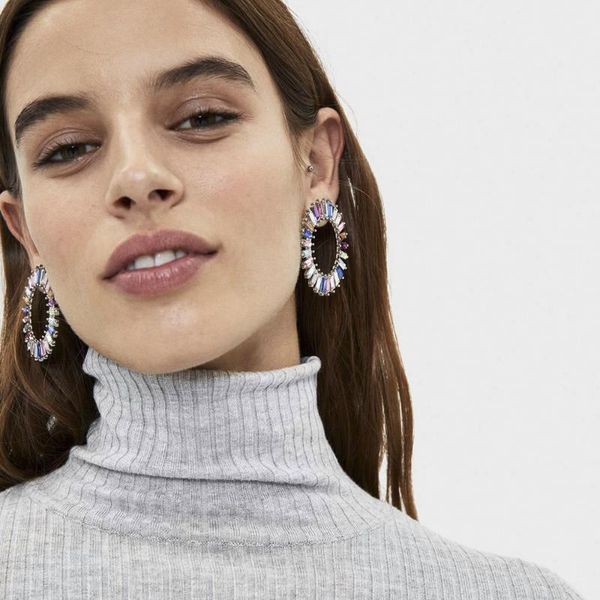 2020 new design fashion charm austrian crystal hoop earrings geometric round shiny rhinestone big earring jewelry womem, Golden;silver
2020 new design fashion charm austrian crystal hoop earrings geometric round shiny rhinestone big earring jewelry womem, Golden;silver