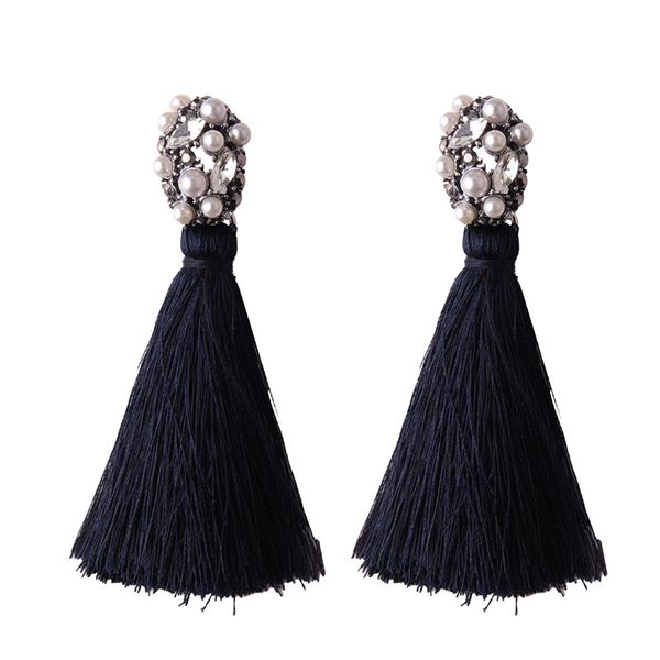 new trendy fashion luxury designer exaggerated vintage diamond pearl long tassel stud earrings for women girls, Golden;silver
new trendy fashion luxury designer exaggerated vintage diamond pearl long tassel stud earrings for women girls, Golden;silver