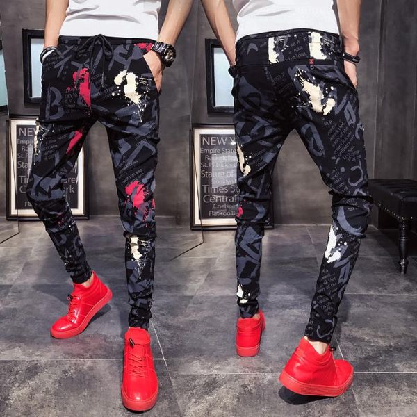 men clothes 2020 summer new harem pants men slim fit casual floral pants drawstring young mens joggers hip hop trousers 33, Black
men clothes 2020 summer new harem pants men slim fit casual floral pants drawstring young mens joggers hip hop trousers 33, Black