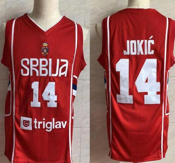 european 14 nikola jokic serbia basketball jersey men's embroidery stitches jersey drop shirts sport team stitched, Black;red
european 14 nikola jokic serbia basketball jersey men's embroidery stitches jersey drop shirts sport team stitched, Black;red