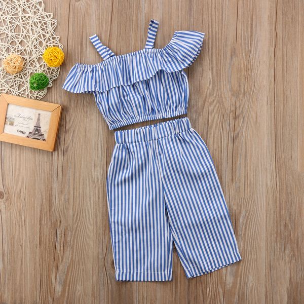cold shoulder striped and pant 2pcs set for toddler girl summer clothes outfit, White
cold shoulder striped and pant 2pcs set for toddler girl summer clothes outfit, White