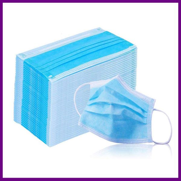 трехслойная одноразовая маска антипылевой туман рот муфельные маски для лица антибактериальные маски для лица дышащая крышка рта mascherine