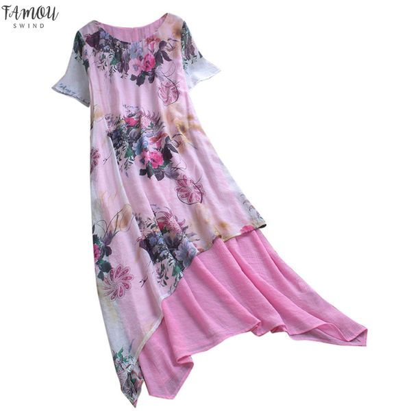 new women's fashion casual dress ladies cotton and linen loose printed dress comfortable women summer dresses 2020 casual, Black;gray
new women's fashion casual dress ladies cotton and linen loose printed dress comfortable women summer dresses 2020 casual, Black;gray