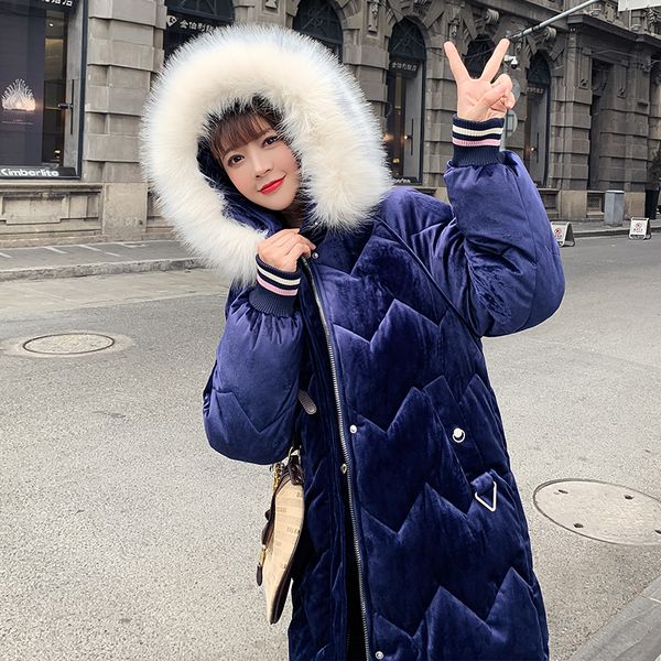 new velvet winter parka jacket women warm elegant faux fur collar hooded parka female long sleeve thick snow wear jacket coat, Black
new velvet winter parka jacket women warm elegant faux fur collar hooded parka female long sleeve thick snow wear jacket coat, Black