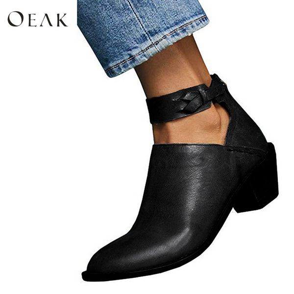 oeak womens cut out booties buckle strap back zipper leather stitch ankle casual boots female ladies shoes, Black
oeak womens cut out booties buckle strap back zipper leather stitch ankle casual boots female ladies shoes, Black