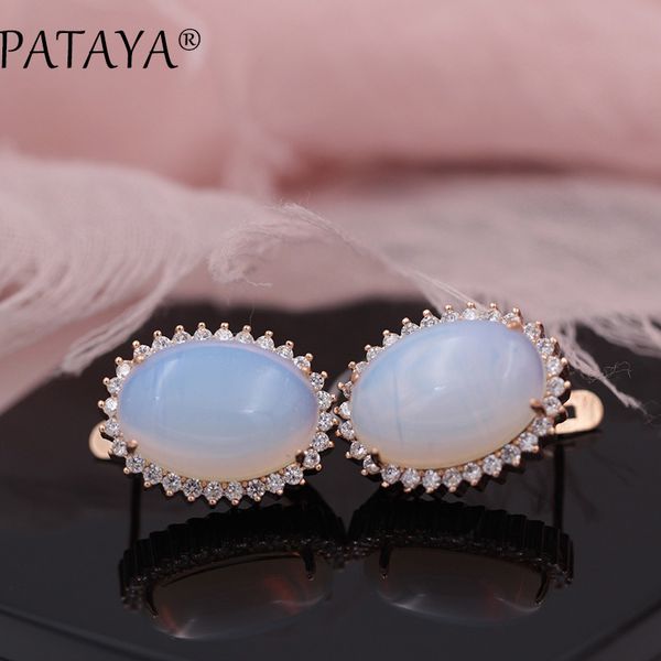 pataya new arrivals onyx natural stone big dangle earrings for women white cubic zircon 585 rose gold wedding party jewelry, Silver
pataya new arrivals onyx natural stone big dangle earrings for women white cubic zircon 585 rose gold wedding party jewelry, Silver