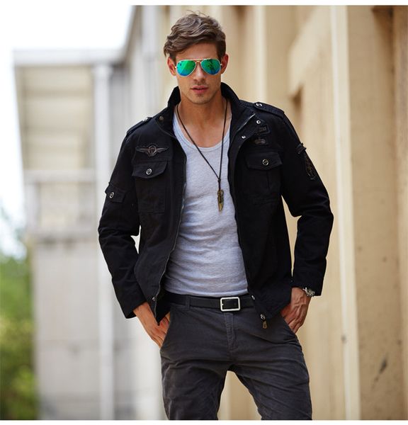 epaulet mens designer jackets casual cool camping solis color loose button stand collar jackets mens fashion coats, Black;brown
epaulet mens designer jackets casual cool camping solis color loose button stand collar jackets mens fashion coats, Black;brown