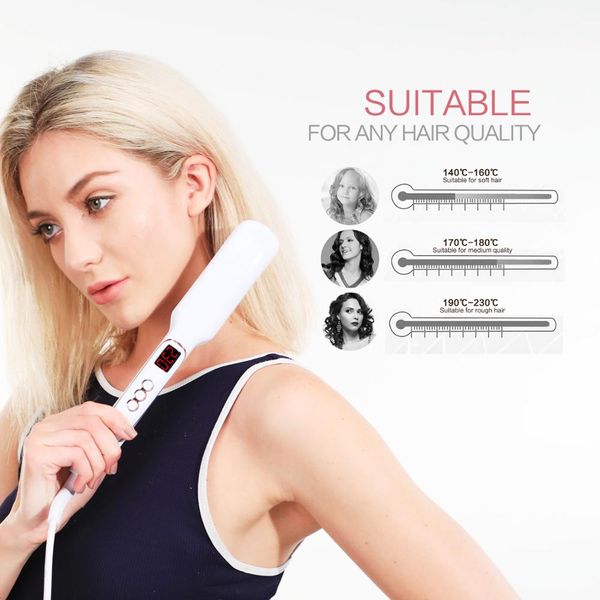 esponjoso fluffy hair straightener hair volumizing es iron flat iron digital flat iron with lcd display electric fluffy styling hair lifter, Black
esponjoso fluffy hair straightener hair volumizing es iron flat iron digital flat iron with lcd display electric fluffy styling hair lifter, Black