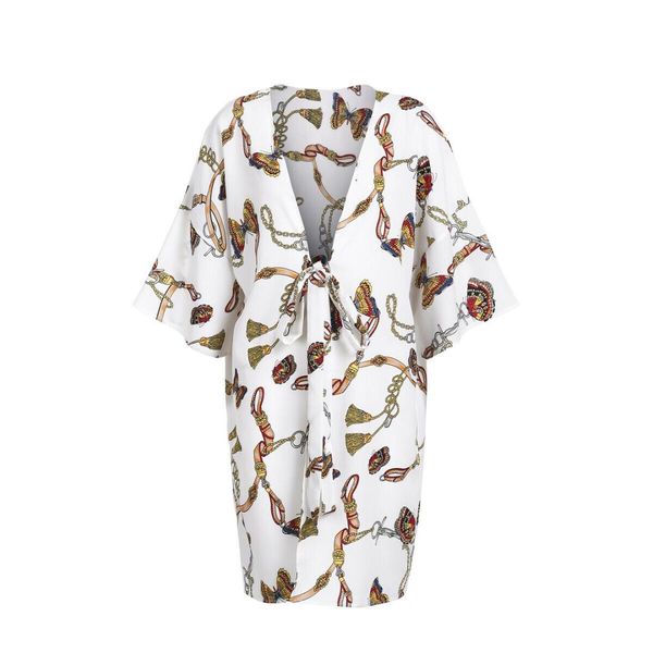 2019 new japanese style women's kimono cardigan boho beach half sleeve coat long blouse beachwear female clothes, White
2019 new japanese style women's kimono cardigan boho beach half sleeve coat long blouse beachwear female clothes, White
