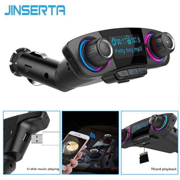 JINSERTA Автомобильный MP3-плеер Dual USB bluetoorh FM-передатчик Aux Модулятор Bluetooth Handsfree Car Audio Ki
JINSERTA Автомобильный MP3-плеер Dual USB bluetoorh FM-передатчик Aux Модулятор Bluetooth Handsfree Car Audio Ki