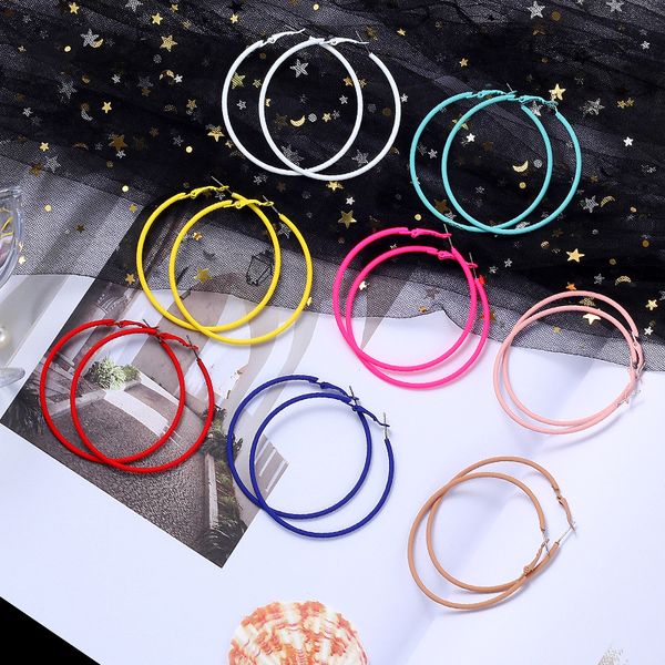 5cm/6cm/7cm fashion candy color earrings for women temperament stainless steel needle hoop earrings girls party wedding jewelry, Golden;silver
5cm/6cm/7cm fashion candy color earrings for women temperament stainless steel needle hoop earrings girls party wedding jewelry, Golden;silver