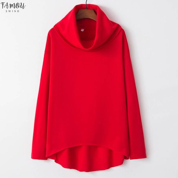 female blouse women pure color shirt long sleeve high collar casual loose blouse autumn and winter ladies girls 805, White
female blouse women pure color shirt long sleeve high collar casual loose blouse autumn and winter ladies girls 805, White