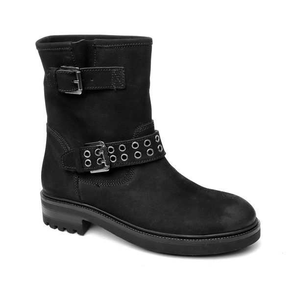 john may ck women's dinghy ik-6713 nubuck amanos ck, Black