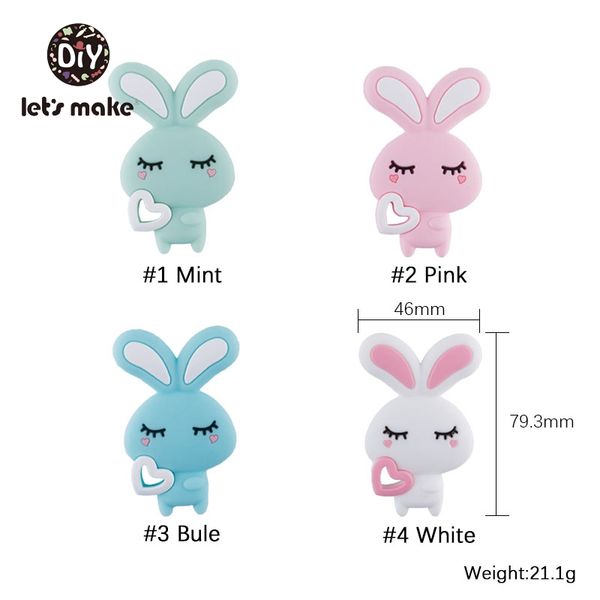 5pcs silicone teether animals bunny pendant infant diy pacifier clips baby silicone chew rabbit teethers kids teething gift toys
5pcs silicone teether animals bunny pendant infant diy pacifier clips baby silicone chew rabbit teethers kids teething gift toys