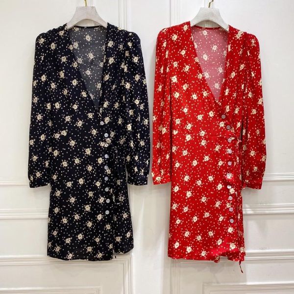 women dress new elegant floral diagonal buckle long sleeve waist mini dress, Black;gray
women dress new elegant floral diagonal buckle long sleeve waist mini dress, Black;gray