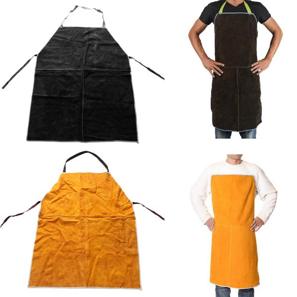 2pcs heavy duty leather welding work apron heat resistant & flame resistant bbq apron, adjustable, brown + yellow
2pcs heavy duty leather welding work apron heat resistant & flame resistant bbq apron, adjustable, brown + yellow