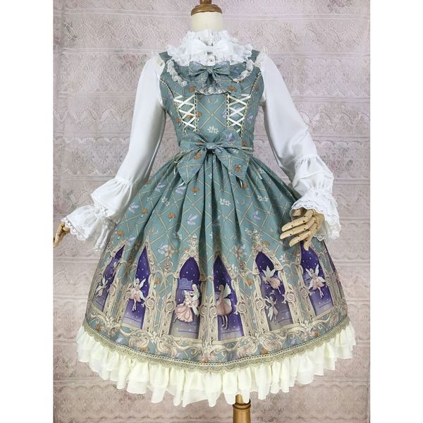 elf of dream ~ sweet printed lolita jsk chiffon dress by yiliya pre-order, Black;red
elf of dream ~ sweet printed lolita jsk chiffon dress by yiliya pre-order, Black;red