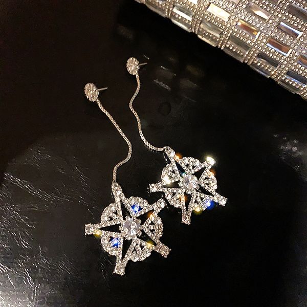 exquisite exaggerated rhinestones circle pentagram long dangle earrings temperament fashion women girl jewelry accessories, Silver
exquisite exaggerated rhinestones circle pentagram long dangle earrings temperament fashion women girl jewelry accessories, Silver