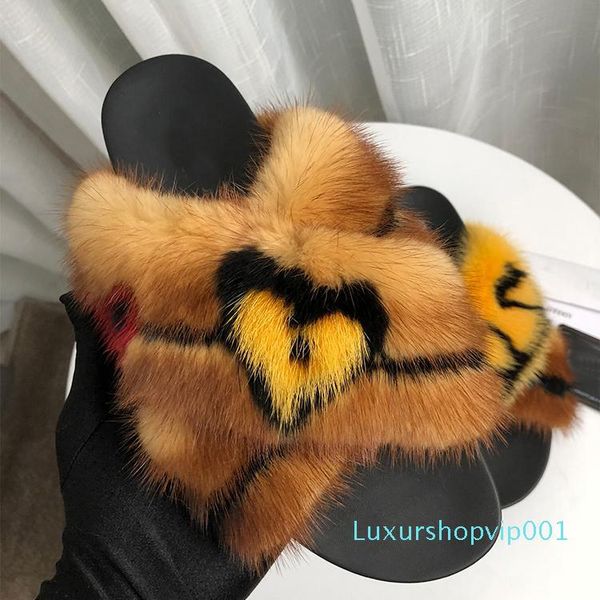 2019 celebrity fur slippers autumn fashion outdoor mules leopard mink fur slides 005, Black
2019 celebrity fur slippers autumn fashion outdoor mules leopard mink fur slides 005, Black